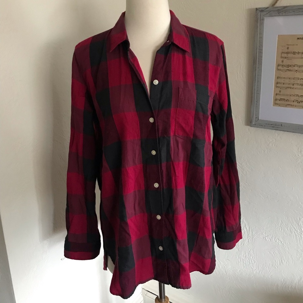 Gap oversized flannel shirt